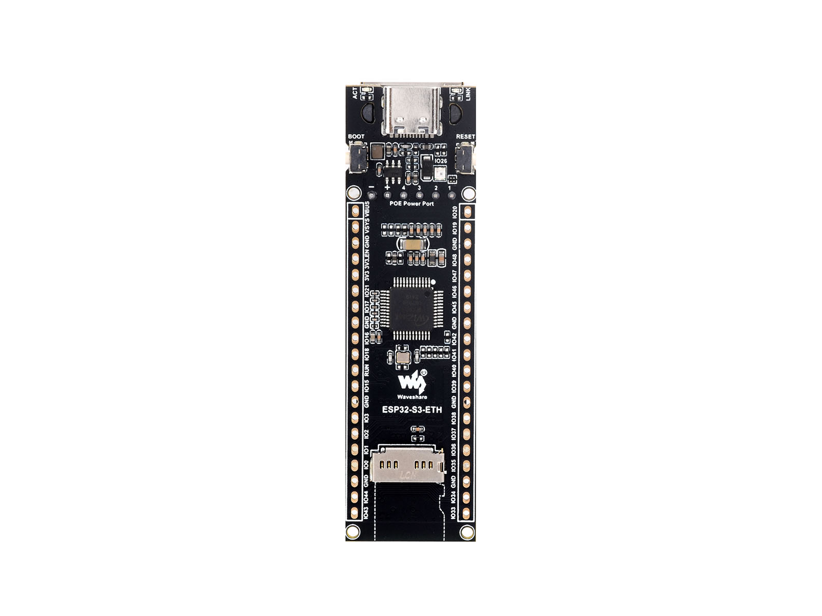 ESP32-S3 ETH Entwicklungsplatine, 10/100Mbps RJ45 Ethernet-Anschluss, Wi-Fi & Bluetooth Unterstützung, 240MHz Dual-Core Prozessor, ESP32 Ethernet Entwicklungsplatine
