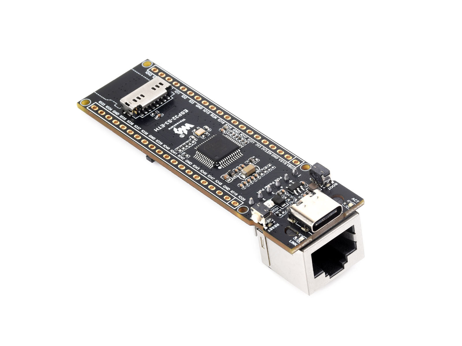 ESP32-S3 ETH Entwicklungsplatine, 10/100Mbps RJ45 Ethernet-Anschluss, Wi-Fi & Bluetooth Unterstützung, 240MHz Dual-Core Prozessor, ESP32 Ethernet Entwicklungsplatine